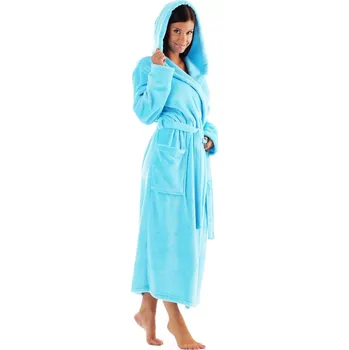 Dámský župan Dámský župan Siena s kapucí 3156 tyrkysová - Vestis M