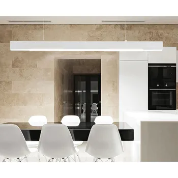 LEDSVITI ASL-SFD02-120-48W/30 Stříbrné Lineární závěsné LED svítidlo 120cm 48W denní bílá