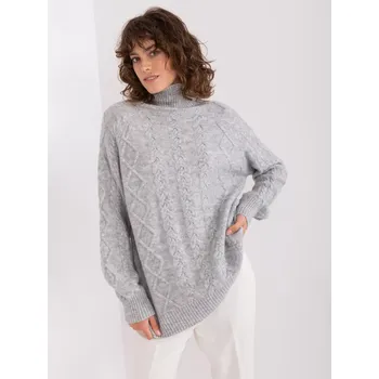 Dámský svetr Propojka AT SW 2355 2.19P šedá jedna velikost