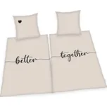HERDING Sada povlečení na dvě postele Better Together Bavlna, 140/200 cm