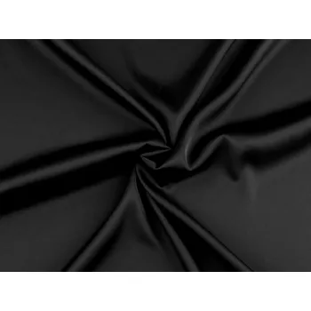 Satén Armano elastický / imitace hedvábí, střední, 13 (89) černá