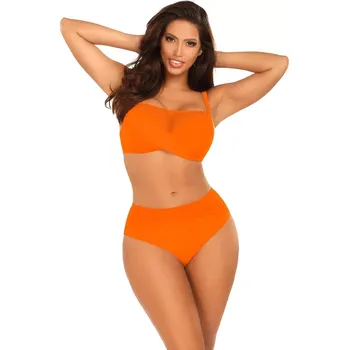 Dámské plavky Dámské dvoudílné plavky Fashion32 1002N3 26 - SELF oranžová 70/E