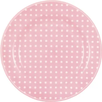 Talíř GREEN GATE Porcelánový talíř Dotty Pale Pink
