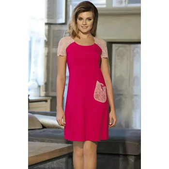 Dámská noční košile Dámská noční košile Linet Light ruby - Babella S