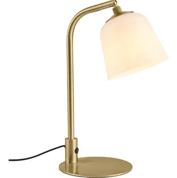 Lampička Halo Design Bílá skleněná stolní lampa Room 49 40 cm