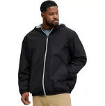 Pánská velká přechodová bunda s kapucí Jack & Jones 12289247 černá (5XL)