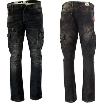 CIPO & BAXX kalhoty pánské CD679 L:34 black kapsáče černá 36