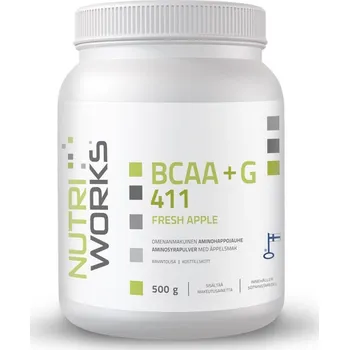 Aminokyselina BCAA + Glutamin 4:1:1 500 g - fresh apple
