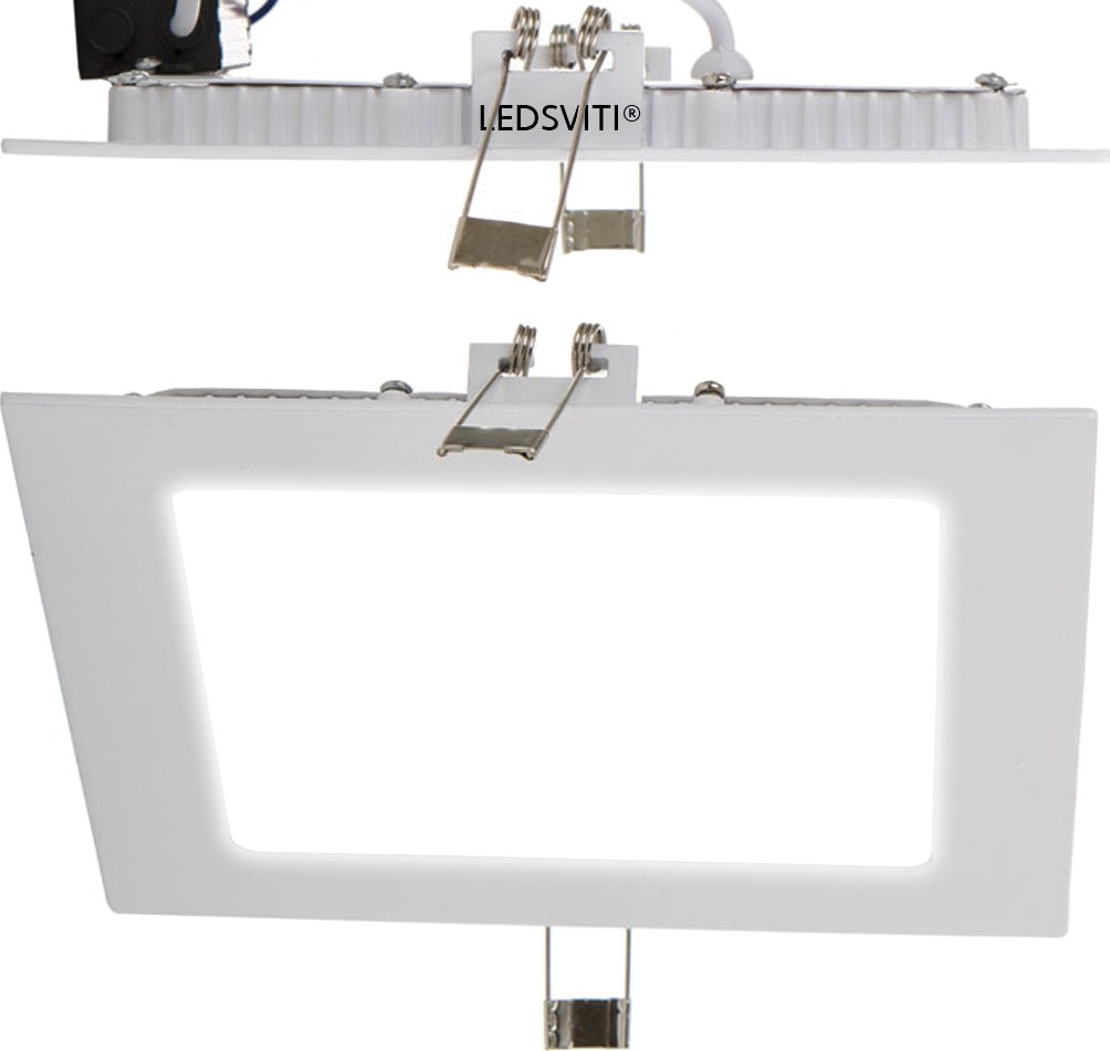 LEDSVITI Bodové svítidlo do podhledu 166x166mm 12W denní-bílá