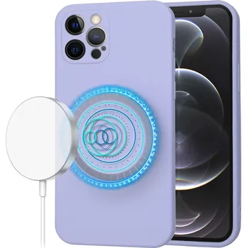Pouzdro na mobilní telefon Techsuit - SoftFlex MagSafe - iPhone 12 Pro - světle fialový