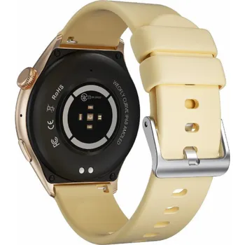 Chytré hodinky Weofly Curve Smartwatch - Multifunkční hodinky Bluetooth 5.3 Zlatý