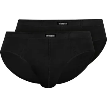Pánská móda Pánské slipy 2 pack 1440 Basic black - HENDERSON černá 4XL