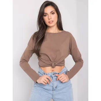 Dámská košile Halenka RV BZ 5121.16P hnědá XL