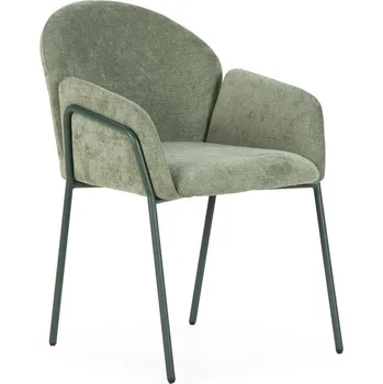 Jídelní židle Zelená čalouněná jídelní křesla v sadě 2 ks Aslin – MOME ID_1820946