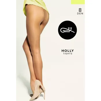 Dámské punčochy Dámské punčochové kalhoty HOLLY - Stretch 8 DEN zlatý 2-S