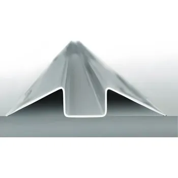 Garážová vrata nerezové podlahové vedení posuvných vrat - nerezový vodící práh, tl. materiálu 1,5 mm, délka 2 m