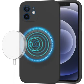 Pouzdro na mobilní telefon Techsuit - SoftFlex MagSafe - iPhone 12 - černý
