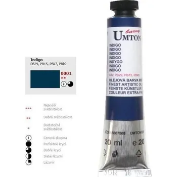 Olejová barva Olejová barva 20ml - Indigo/ 2