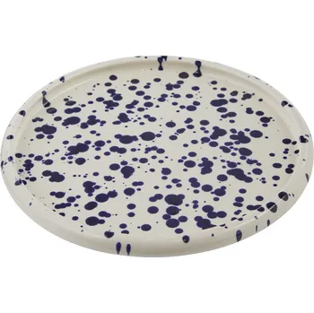 Talíř Butlers BOOGY SPLASH Snídaňový talíř 21 cm - tm. modrá