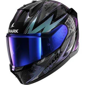 Helma na motorku SHARK přilba D-SKWAL 3 Blast-R black/blue/purple - S