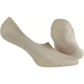 Pánské ponožky mokasínky se silikonem bílá 43-46