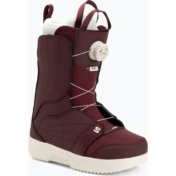 Boty na snowboard Dámské snowboardové boty Salomon Pearl Boa W Tawny Port/Tawny Port/Vanilla Ice