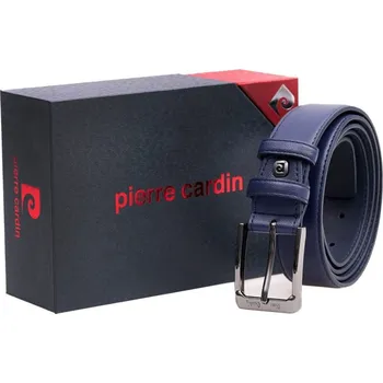 Opasek Pánský kožený opasek Pierre Cardin 2506 BLU