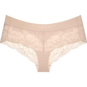 Dámské spodní prádlo Dámské kalhotky Body Make-Up Illusion Lace Shorty - BROWN - sv. béžové 00NZ - TRIUMPH BROWN 44