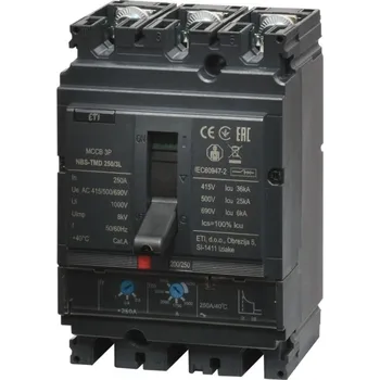 Jistič ETI JISTIČ KOMPAKTNÍ NBS-TMD 250/3L 250A 3P 004673072