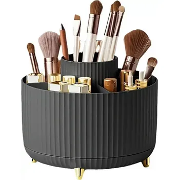 Organizér na kosmetiku Otočný organizér na kosmetiku s 5 přihrádkami – černý