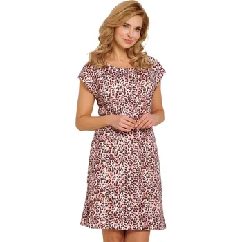 Dámská noční košile Dámská noční košilka 3348 Esti - TARO Hnědá M