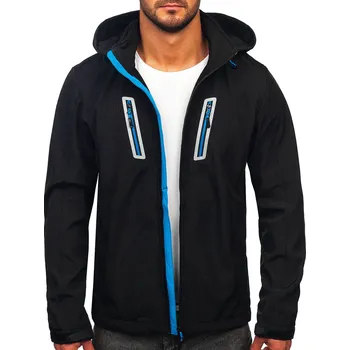Pánská bunda Černá pánská přechodová softshellová bunda Bolf HSS036 - 2XL