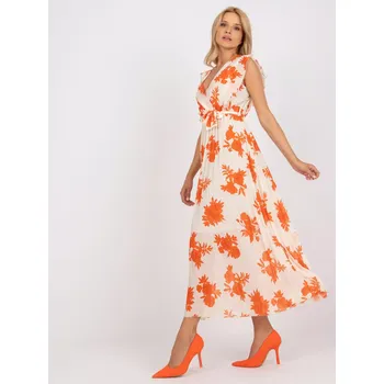 Dámské šaty Šaty DHJ SK 13166.94P oranžová jedna velikost