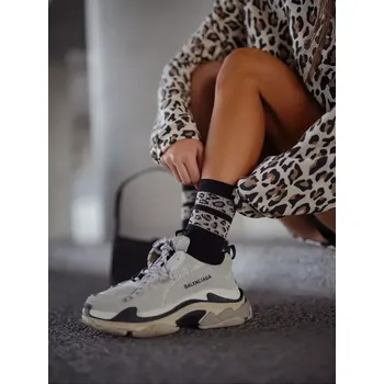 Pánské ponožky Milena ponožky 0200-127 Two Mottled Stripes 37-41 bílá 37-41