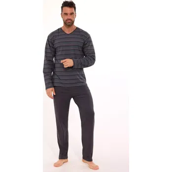 Pánské pyžamo Cornette Various pyžamo 139/48 dlouhé/r S-2XL pánské grafit XL