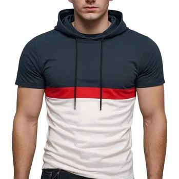 Pánská móda Pánské Tričko s kapucí Bez Potisku XL