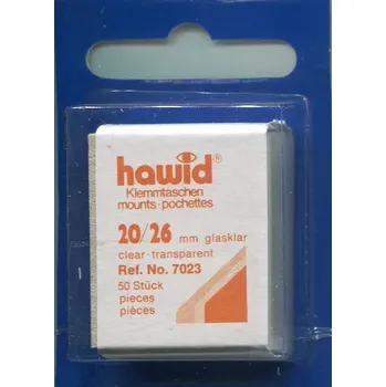 Obal pro sběratelský předmět HAWID přířezy 20x26 mm, průhledné, bal. 50 ks