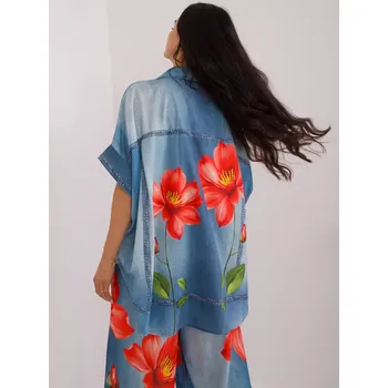 Dámská košile DHJ košile KS 19007 1.30 modrá jedna velikost