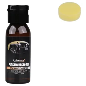 Restaurátor plastů 30 ml Ochrana plastových dílů Dlouhotrvající efekt 3–6 měsíců Obnova vzhledu interiéru i exteriéru