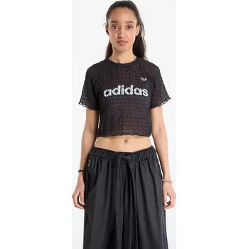 Dámské tričko Tričko adidas Smocked Tee Black XS
