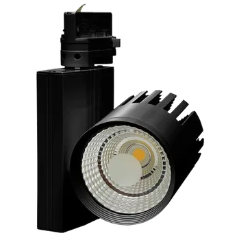 LEDSVITI Černý 3 fázový lištový LED reflektor 40W denní bílá