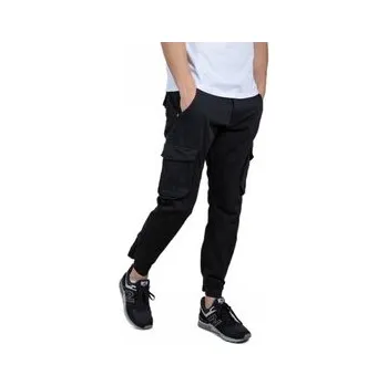 Alpha Industries Kalhoty z materiálu AI.196210-03-30 Černá Slim Tapered Fit 34