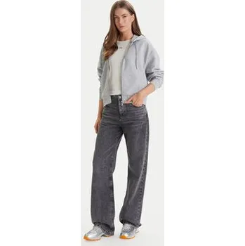 Pánská mikina Calvin Klein Jeans Mikina Monogram LV047F208G Šedá Relaxed Fit XL