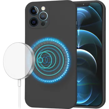 Pouzdro na mobilní telefon Techsuit - SoftFlex MagSafe - iPhone 12 Pro Max - černý