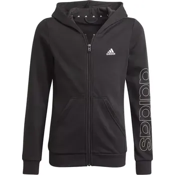 Chlapecká mikina Mikina s kapucí adidas Essentials Logo Full-Zip Hoodie Jr GN4050 128 cm