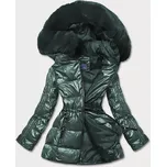 Zelená metalická dámská bunda (b8029-10) odstíny zelené M (38)