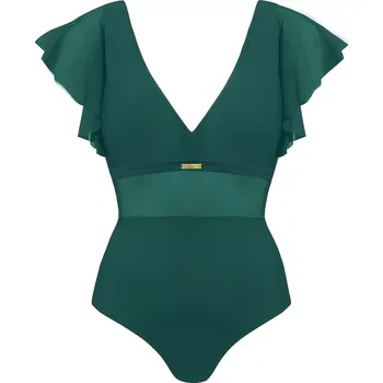 Dámské plavky Dámské jednodílné plavky Canoy 16 1086S 7 - SELF Zelená XXL