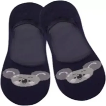 Dámské vzorované ponožky se silikonem Námořnictvo 33/35