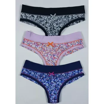 Dámská móda DÁMSKÉ BRAZILKY LOVELYGIRL 6626D M MIX