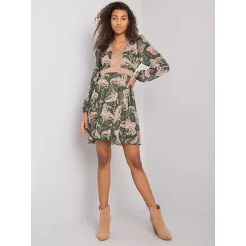 Dámské šaty Šaty LC SK 22K 3035.03P tmavě zelená M